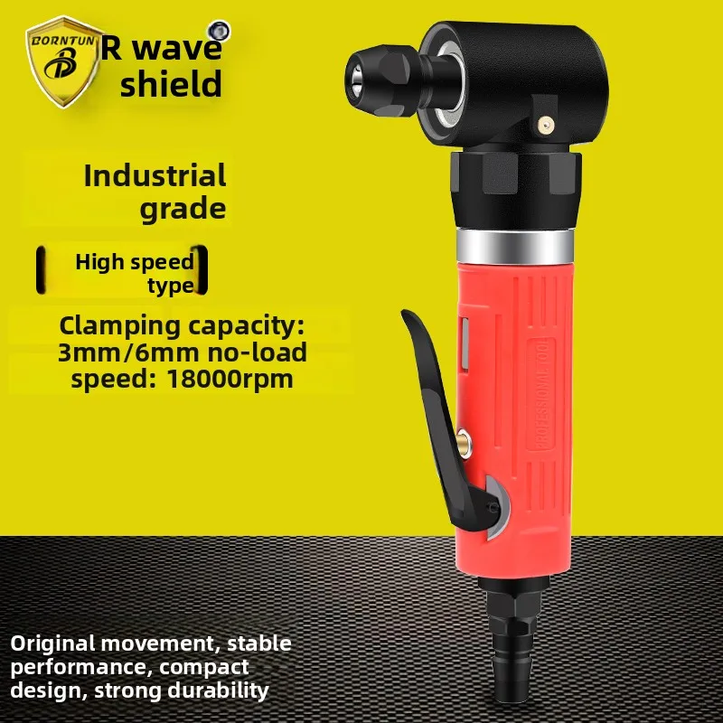 Bodun Pneumatic Elbow Grinder L-Type Grinding Machine 90-Degree Grinder Angle Polishing Machine Bd-7190