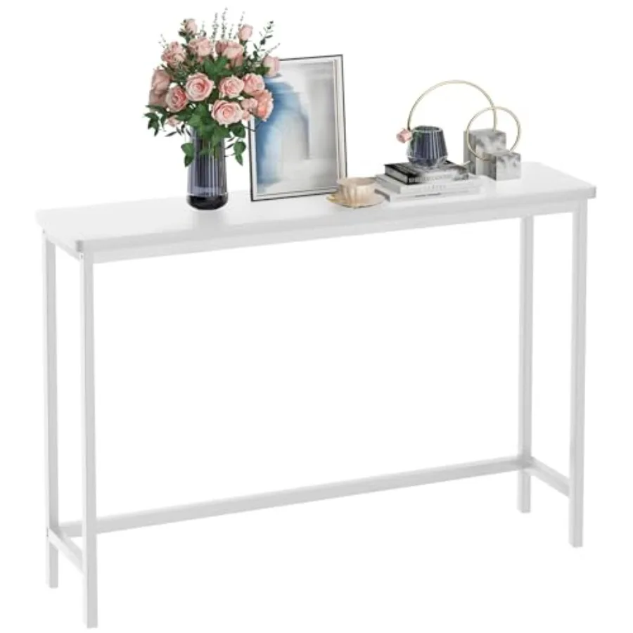 

Console Table Entryway Table Narrow Sofa Table 39" Bamboo Hallway Table for Entryway Living Room Bedroom Foyer