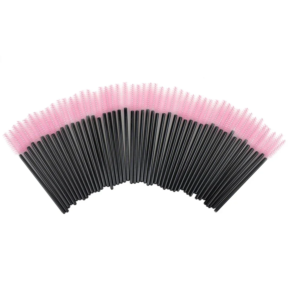 50PCS Mascara Wands Disposable Eyelash Wands Eyebrow Brush Applicator Spoolers Eye Lashes Brushes Eyelash Extensions Tools