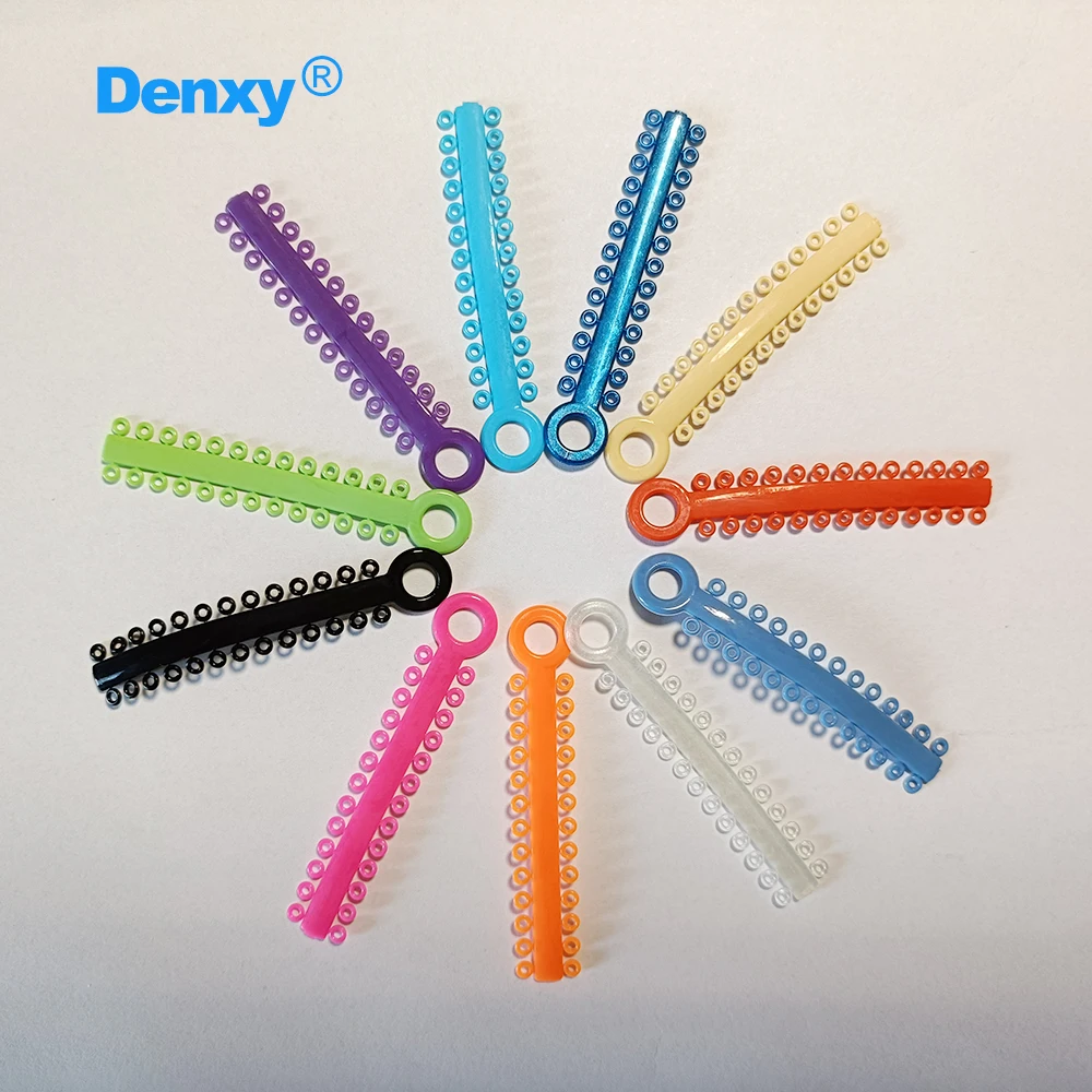 DENXY 2 Beutel/2080 Stück Ligaturen, Orthodontische Elastische Ligaturen, O-Ringe, Dentale Elastomerische Gummibänder, Zahnärztliche Materialien – Detail 6