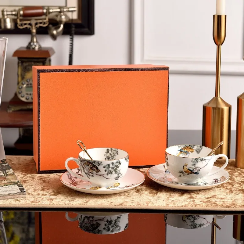 

Ботаническая иллюстрация, костяной фарфор, кофейный сервиз, винтажная джунгли, флора и фауна, принт для английского послеобеденного чая, исчезающий вневременной