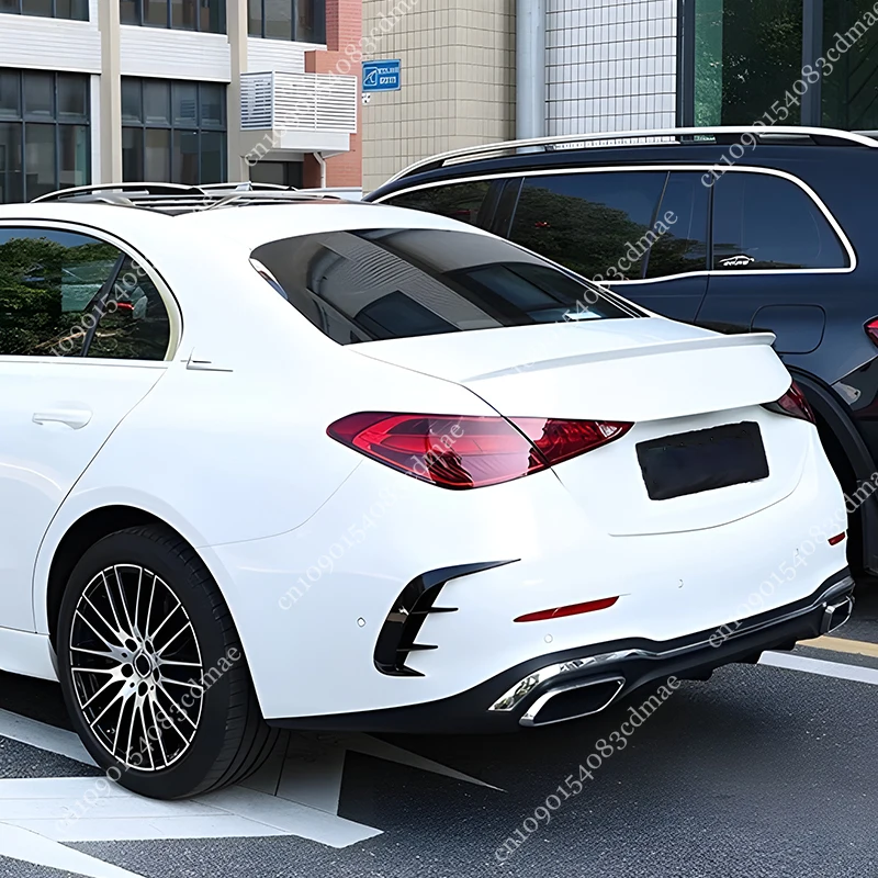 Rear Bumper Air Vent Outlet Cover Trim Canards Splitter Spoiler For Mercedes Benz C Class W206 C200 C220 C260 C300 C43 AMG 2022+
