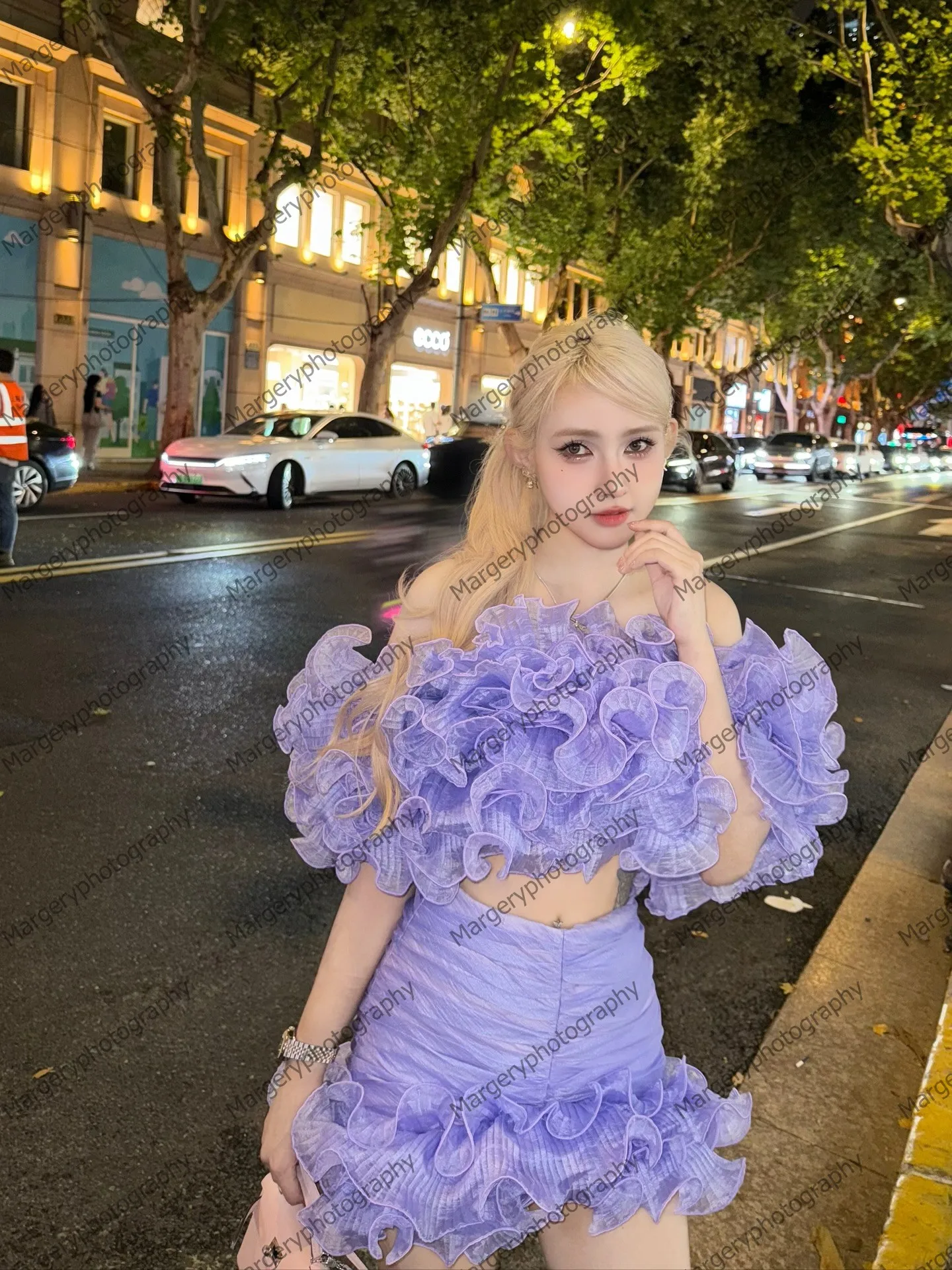 Robe de bal deux pièces en maille à volants, épaules dénudées, taille haute, Mini robe d'été pour femmes, tenue de soirée plissée en Tulle