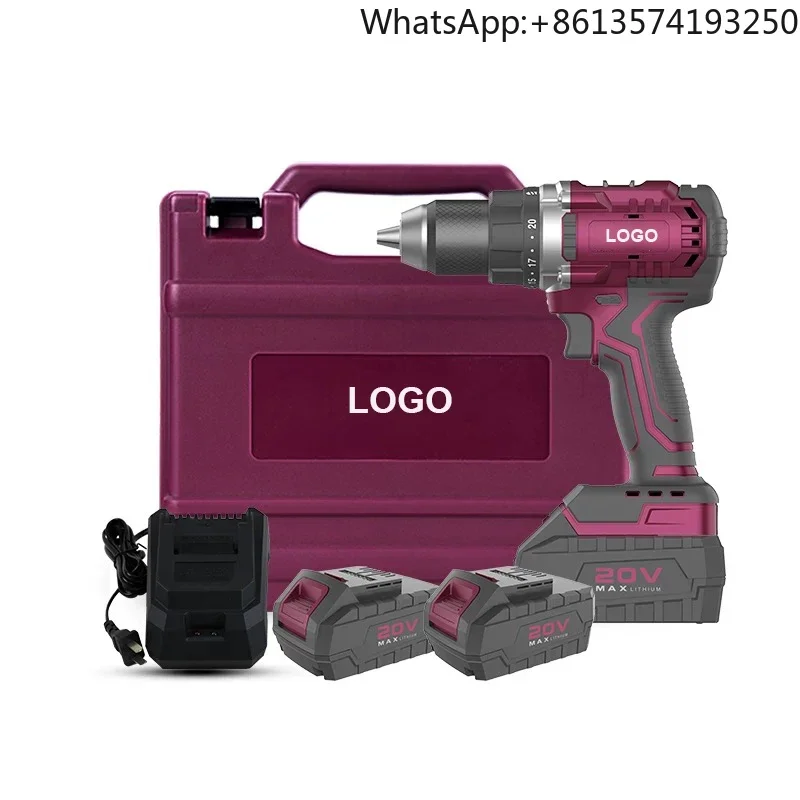 

Высококачественная электрическая дрель-шуруповерт, профессиональный беспроводной набор инструментов, 20В, бесщеточная дрель