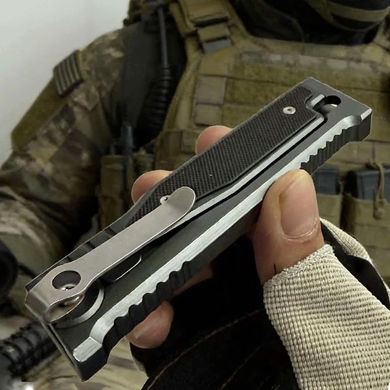 

Нож RE-M среднего размера, походный, с рукоятью из алюминиевого сплава, карманный, EDC, многофункциональный инструмент, лезвие D2, для активного отдыха