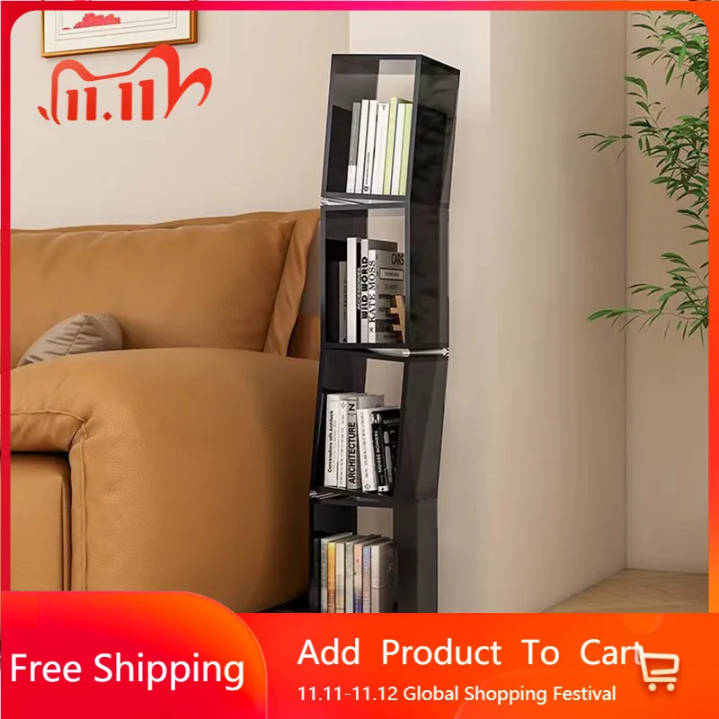 

Эстетический уголок, вращающийся книжный шкаф, дизайн полки для стола, бамбуковый вращающийся книжный шкаф Kpop Girl Mueble De Cuarto, аксессуары для дома