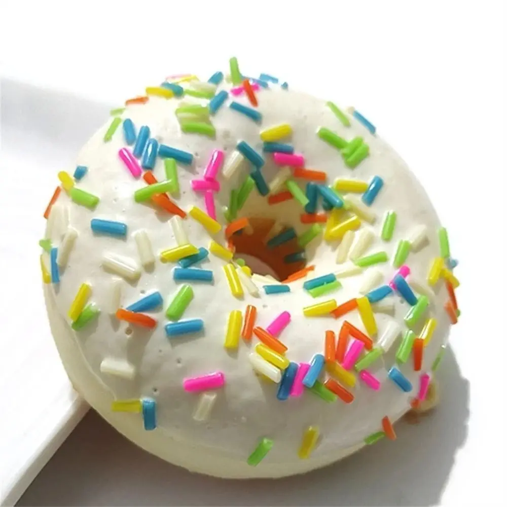 Kunstmatige Donut 6.2 cm/2.4in Model Voedsel Nieuwigheid Speelgoed Simulatie Taart Donut Kegel Speelgoed Simulatie Donuts Knijp Speelgoed