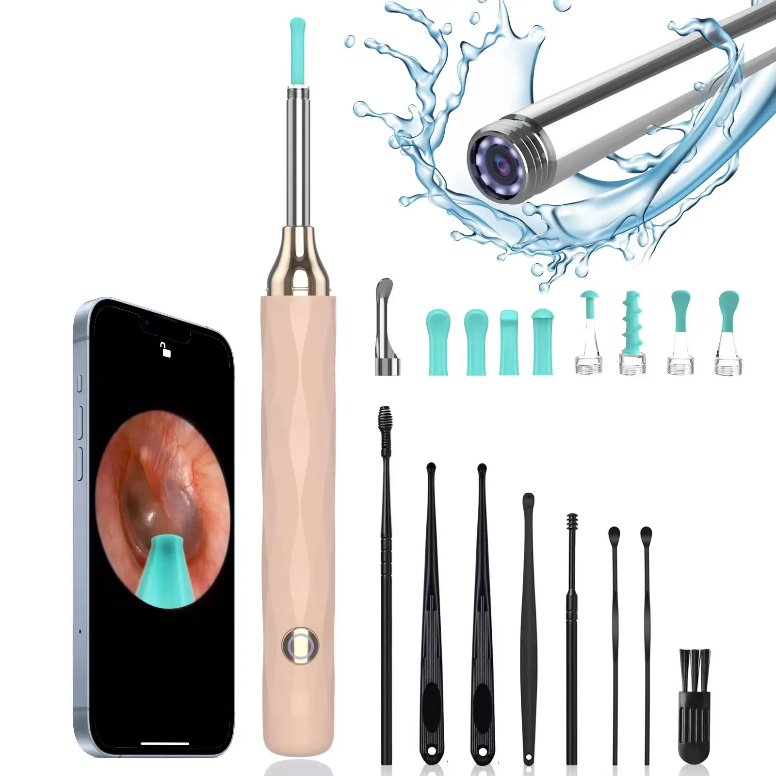 High definition intelligent visual ear scoops wireless earw cleaner endoscopes