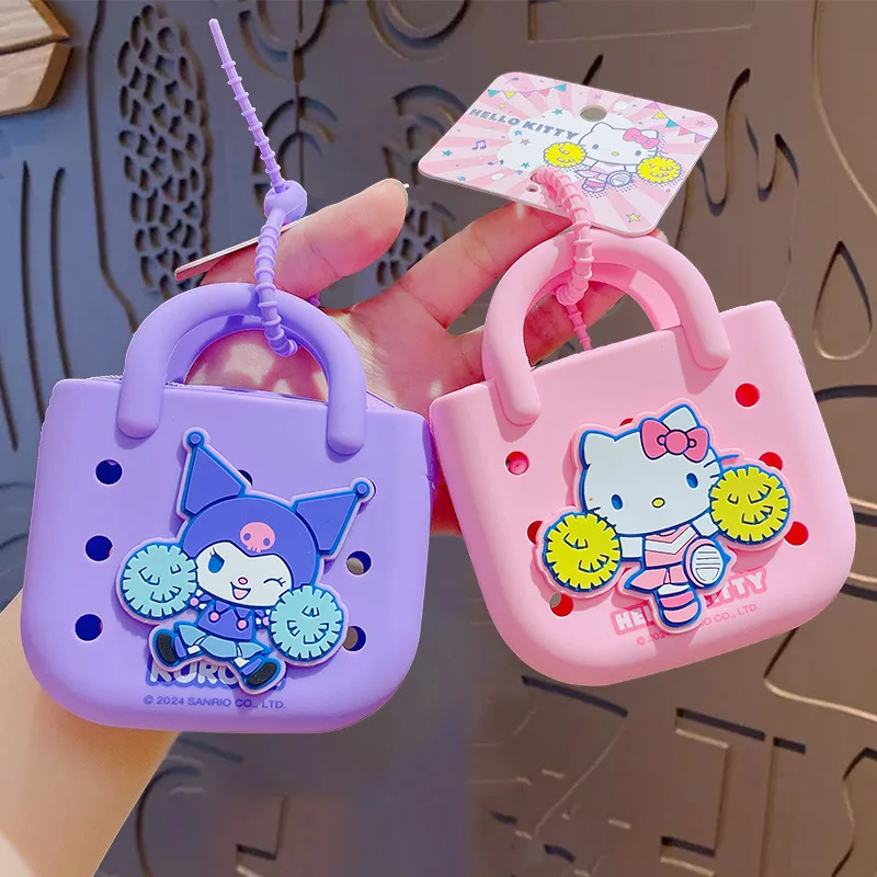 Kawaii Hello Kitty Cinnamoroll My Melody Kuromi Tragbare Wechsel Aufbewahrungstasche Schlüsselanhänger Cartoon Paar Rucksack Anhänger Geschenk