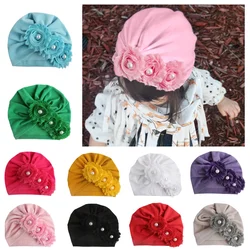 Dễ Thương Trẻ Sơ Sinh MŨ SƠ SINH Với Ngọc Trai Hoa Voan Cotton Pha Kont Băng Đô Cài Tóc Turban Gọng Nữ Co Giãn Bò Nón Cho Bé Phụ Kiện Tóc