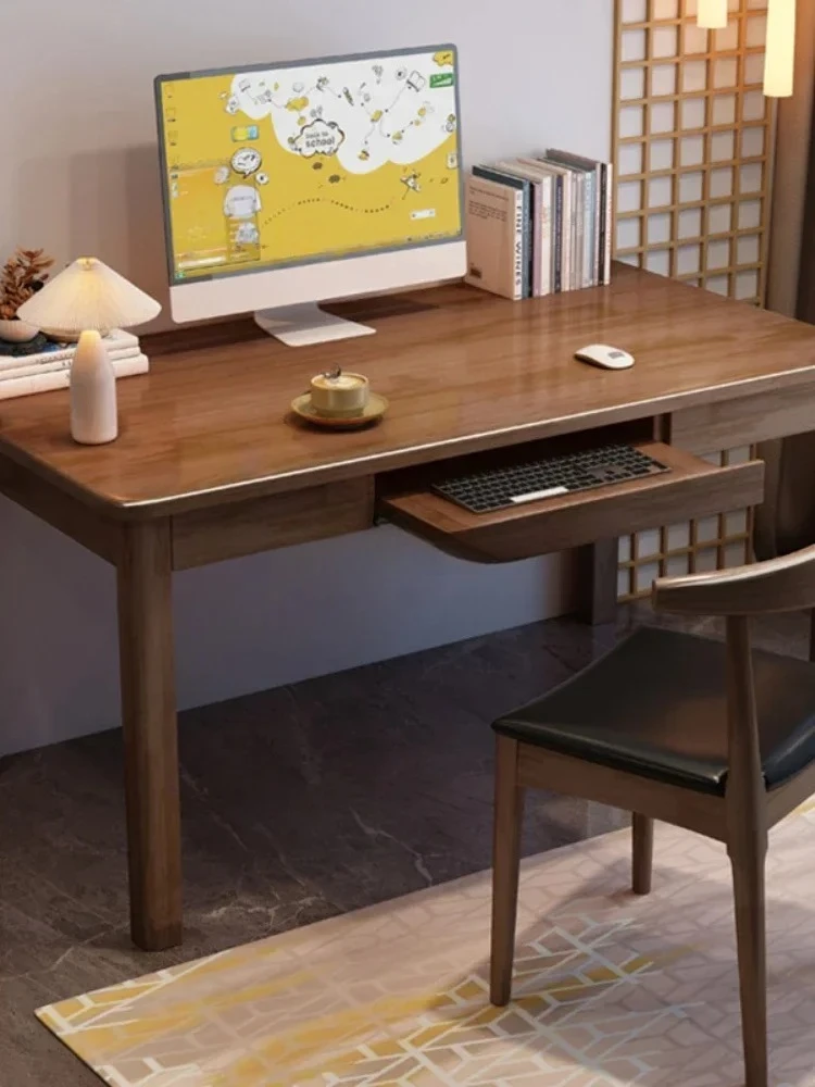 ls04 all solid wood keyboard holder computer writing table home desk