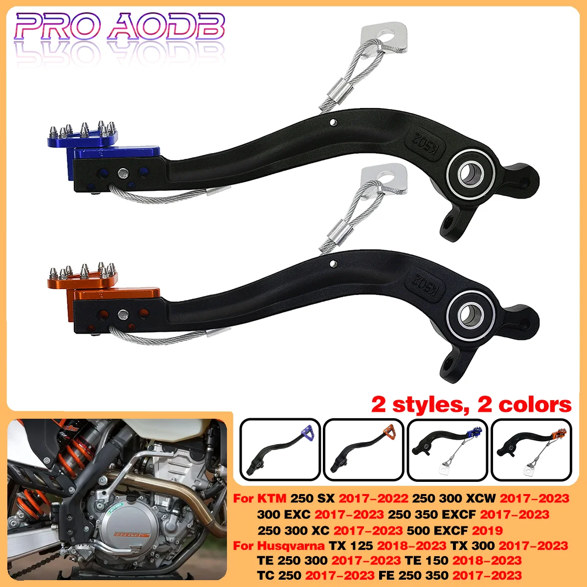 

Motocross Rear Foot Brake Lever For KTM 250SX 250XCW 300XCW 300EXC 250 350 EXCF XC250 300XC 2017-2023 500EXCF 2019 SX XCW EXC XC