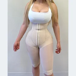 Fajas Colombianas High Compression Tummy Control Thin Strap Body Shaper Waist Trainer Shapewear Front Closure Buttocks