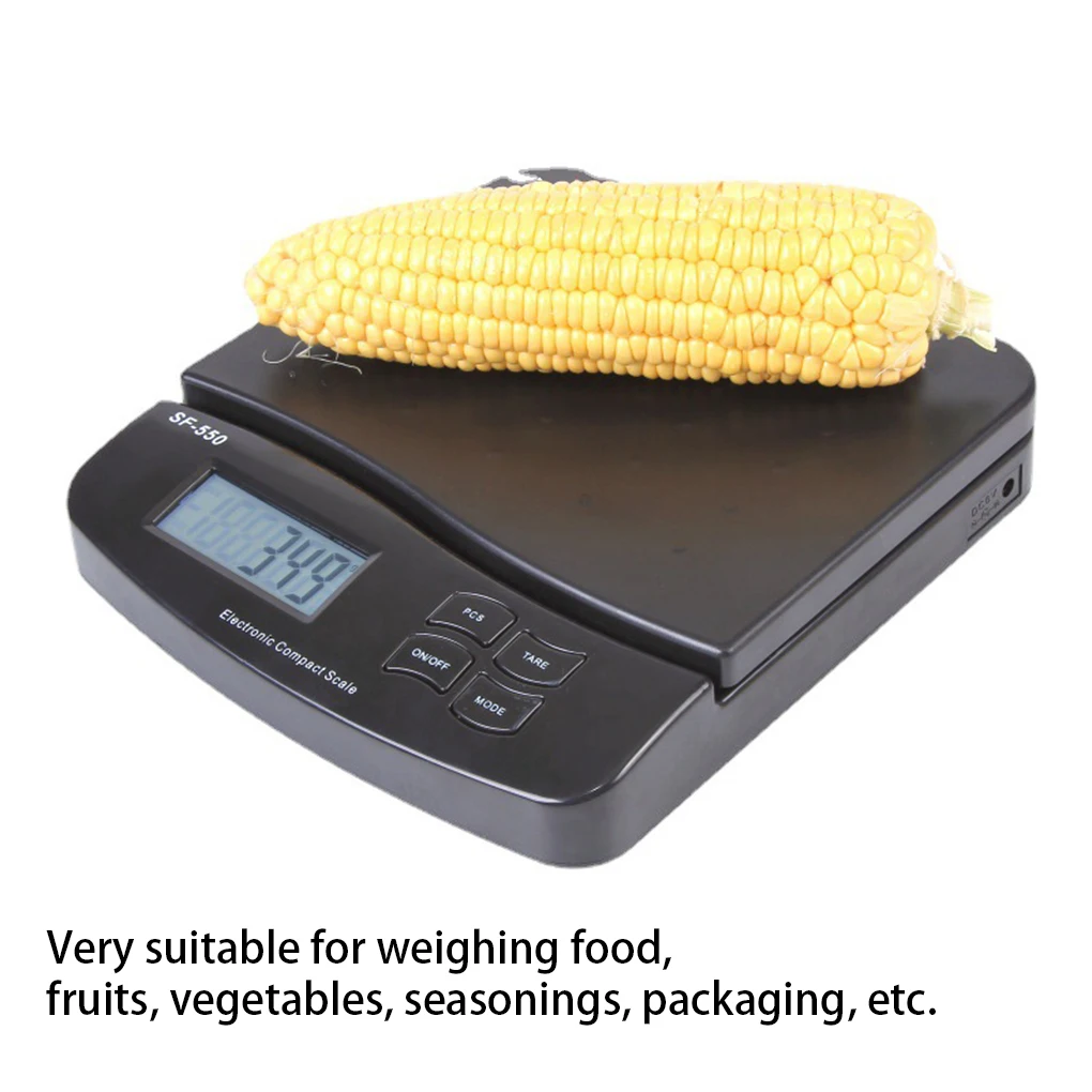 25kg/1g Electronic Compact Scale LED Kitchen Home Weighing Measuring