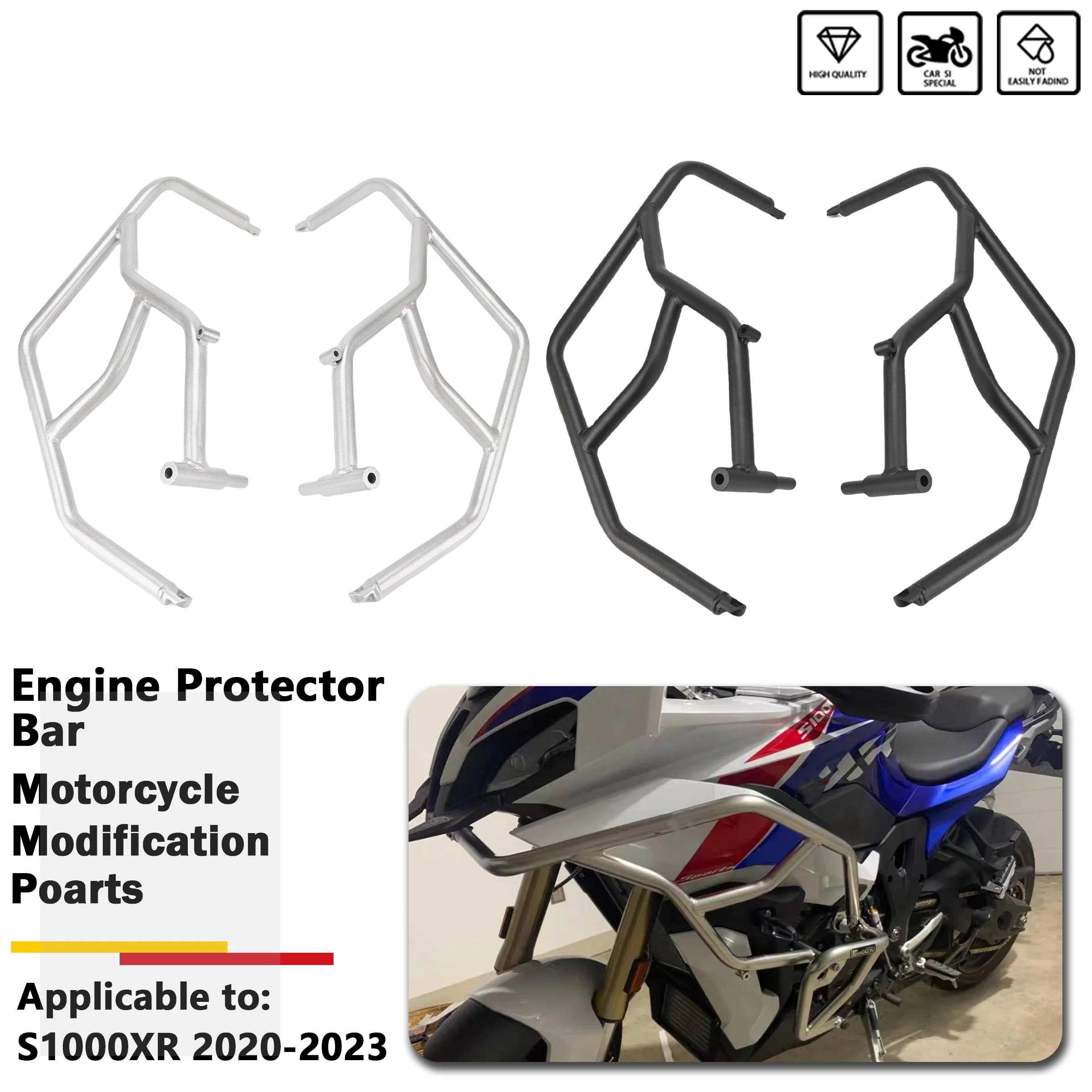 

Fit For BMW S1000XR S 1000XR S 1000 XR 2020-2023 Motorcycle Highway Engine Guard Crash Bar Frame Bumper Fairing Protector Bar