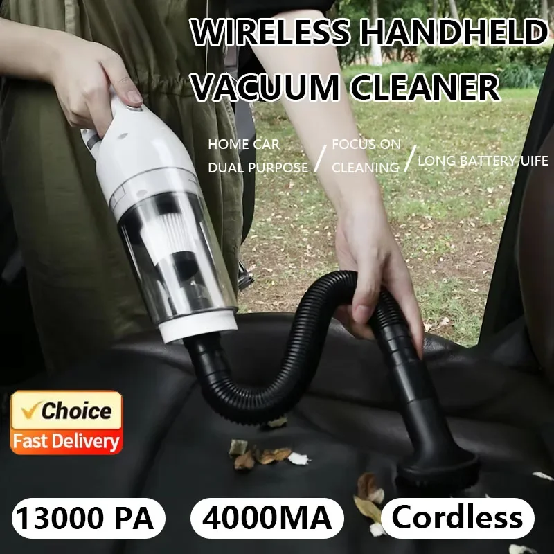 13000Pa 무선 자동차 진공 청소기 가정용 및 자동차 및 애완 동물 미니 진공 청소기 용 무선 핸드 헬드 충전식 자동 진공 청소기