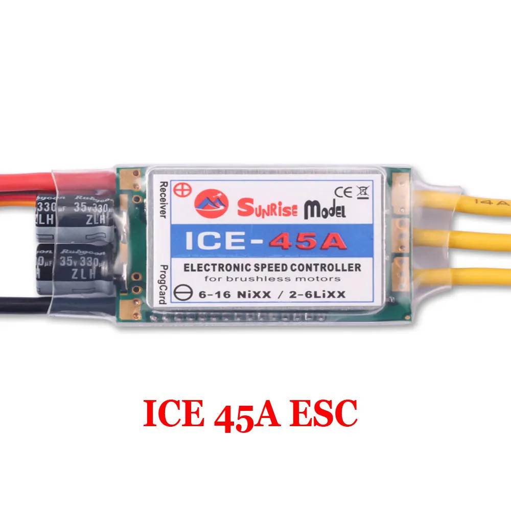 SunriseModel ICE 2-6S Helikopter Vliegtuig Borstelloze ESC met BEC Uitgang 18A 30A 40A 45A 60A 90A 100A 120A 150A voor RC Modellen DIY