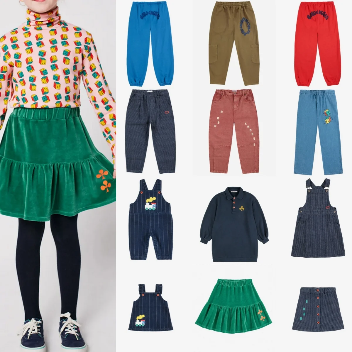 الأطفال 25 AW زائد المخملية الرياضة Sweatpants الصبي كامل طباعة الكرتون سراويل تقليدية فتاة صغيرة وزرة الدنيم الاطفال العمل السراويل #1