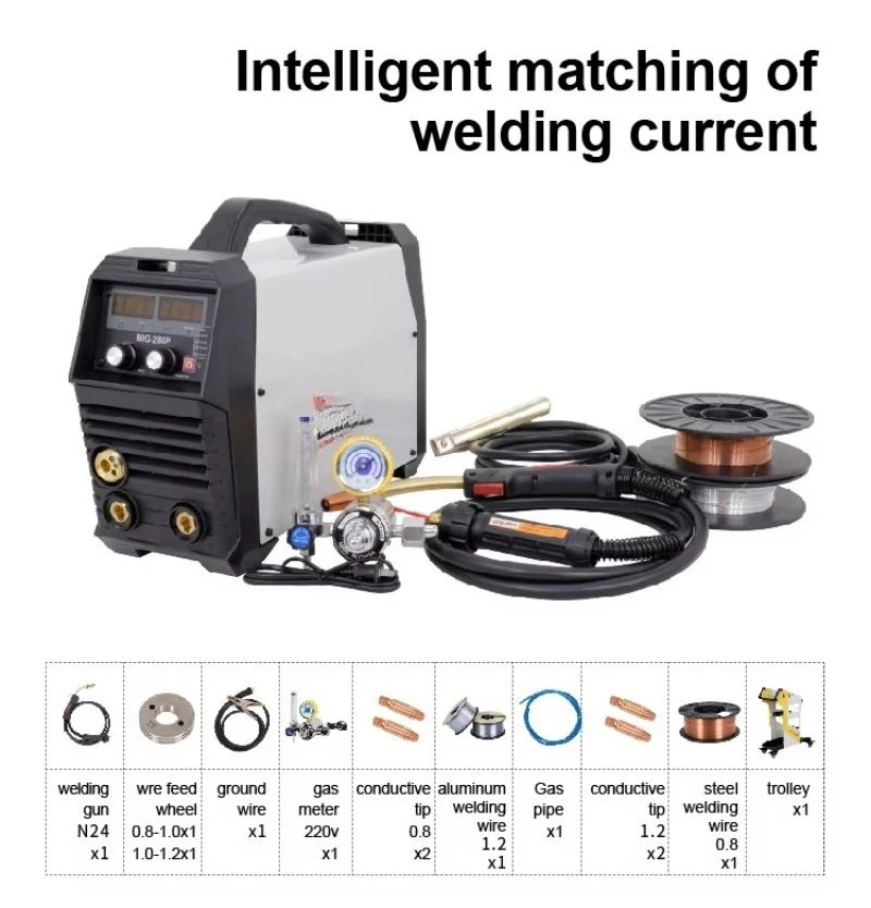 

Professional 4 in 1 MIG/MAG/CO2/MMA Welder Industrial Welding Machine MIG-280
