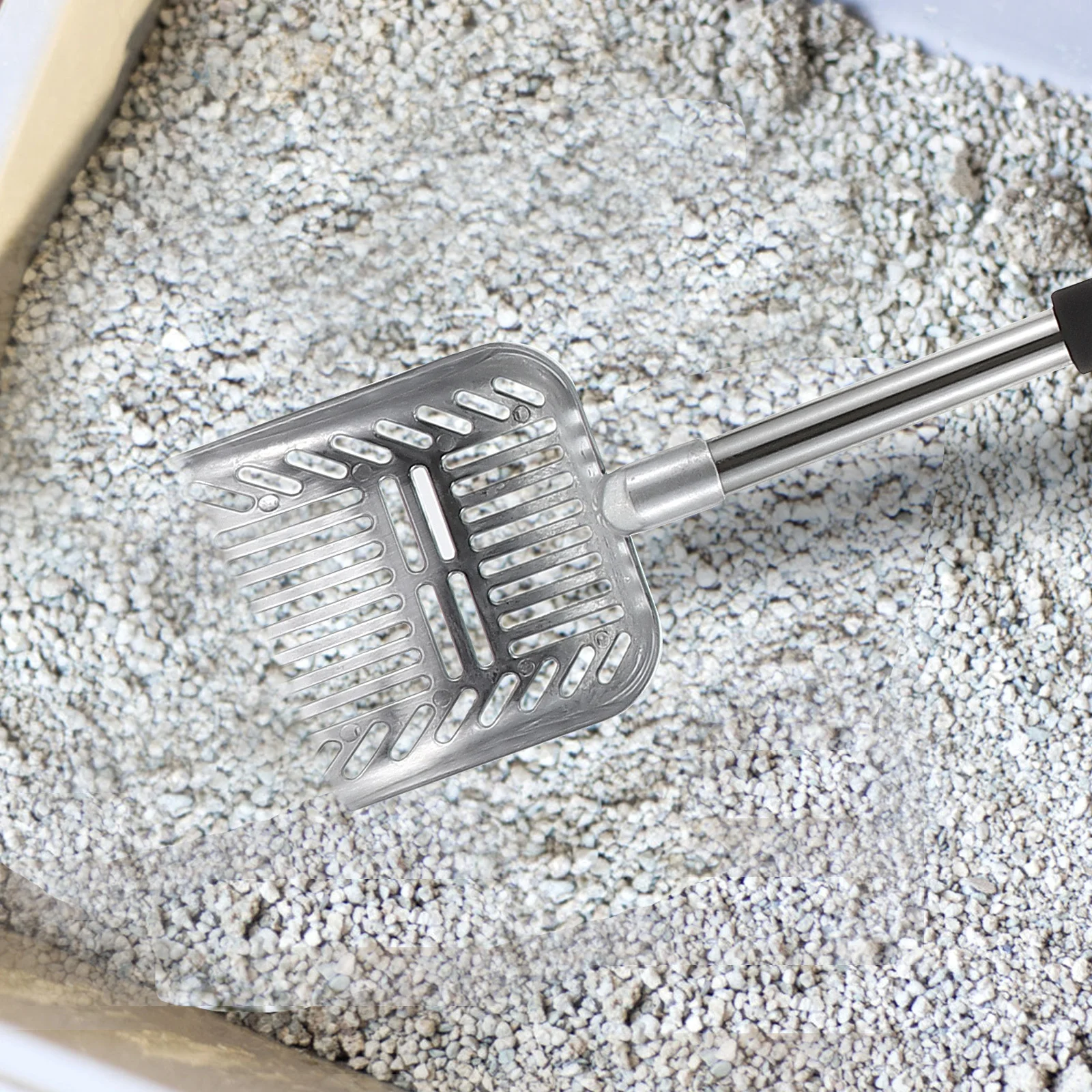 

Cat Litter Scooper Detachable Long Handle Ergonomic Non-Slip Lightweight Pet Litter Cleaning Tool For Cat Sand Poop