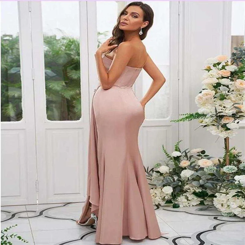 Vestidos de baile elegantes 2025 para mulheres, vestidos de festa de noite divididos de luxo, vestidos formais longos com trem, convidados de casamento personalizados