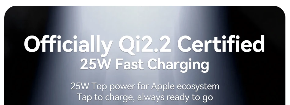 Rocoren 25W QI2.2 Mac Safe Charger Kabelloses Ladegerät 3-in-1 Tragbarer Ladeständer Telefonhalter für iPhone 17 16 Pro Max – Detail 4
