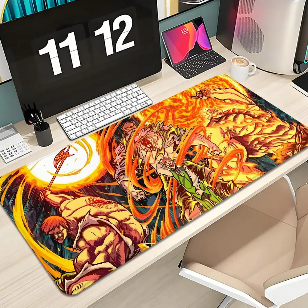 anime Escanor Mouse Pad Keyboard Mousepad large 600X300 mm Desk Mat PC Gaming High definition printing Table pad