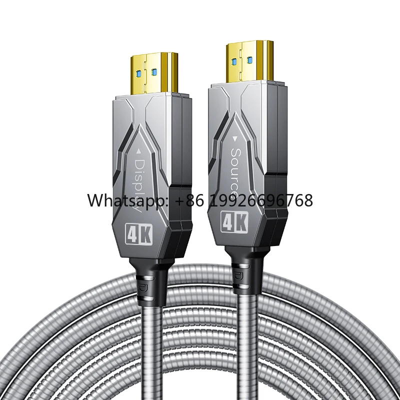 4K 2.0 Armoured Cables 60Hz 18Gbps Fiber Optic HDMI Cable 35m