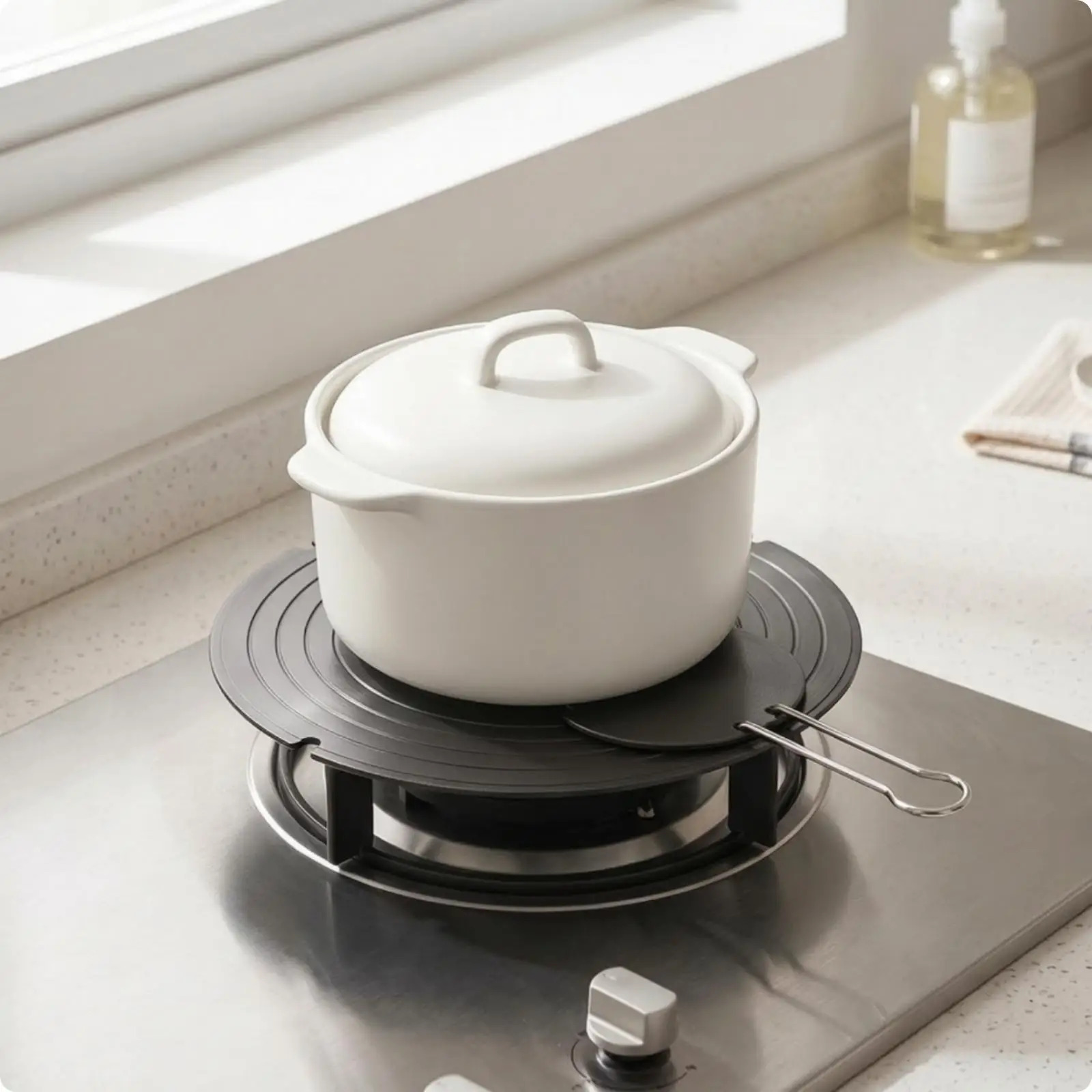 Gas Stove Heat Diffuser Aluminum Alloy Even Heating Plate Heat Distributor Thawing Tray for Kitchen Cookware