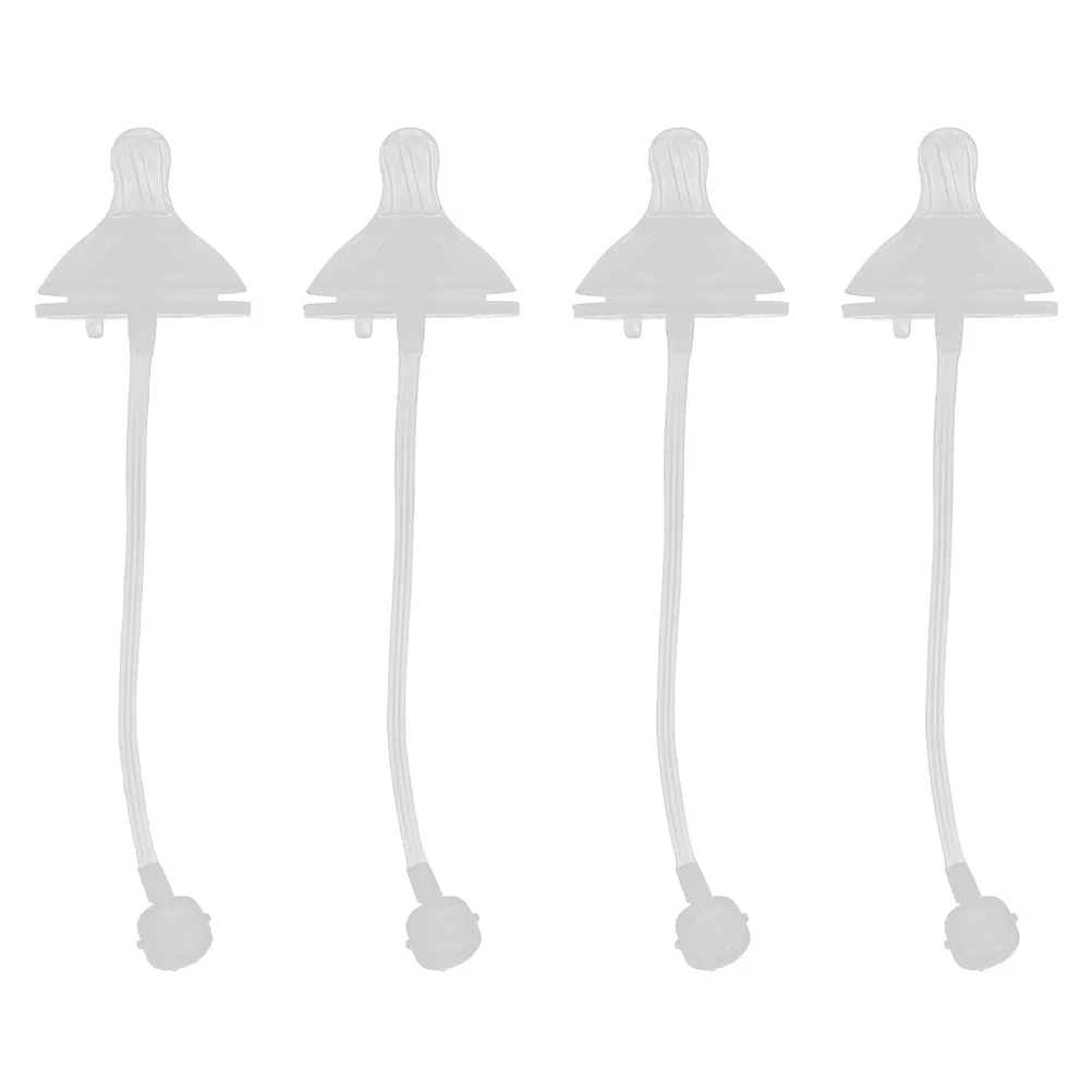 4 Pcs Baby Feeder Straw Top Weighted Straws with Silicone Tops Spill-proof