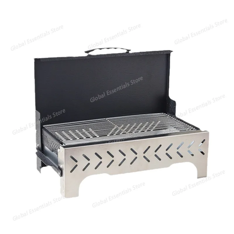 

Foldable Windproof Charcoal Grill - Portable BBQ Grill for Home, Picnic and Camping Folding, windproof