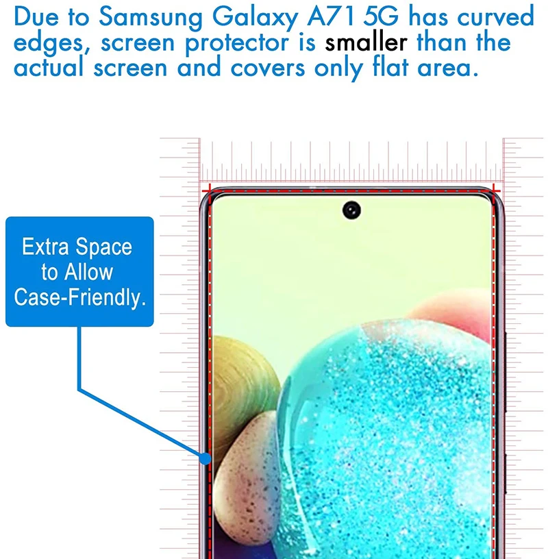 3 قطعة شاشة Ptectoror الزجاج المقسى لسامسونج A02 A02S A03 A03S A12 A13 A23 M21 A33 F42 M14 5G