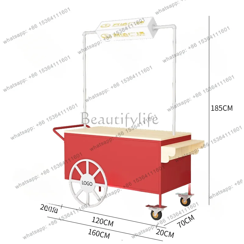 PJ  LT stall trolley commercial display stand shopping mall booth car night market truck