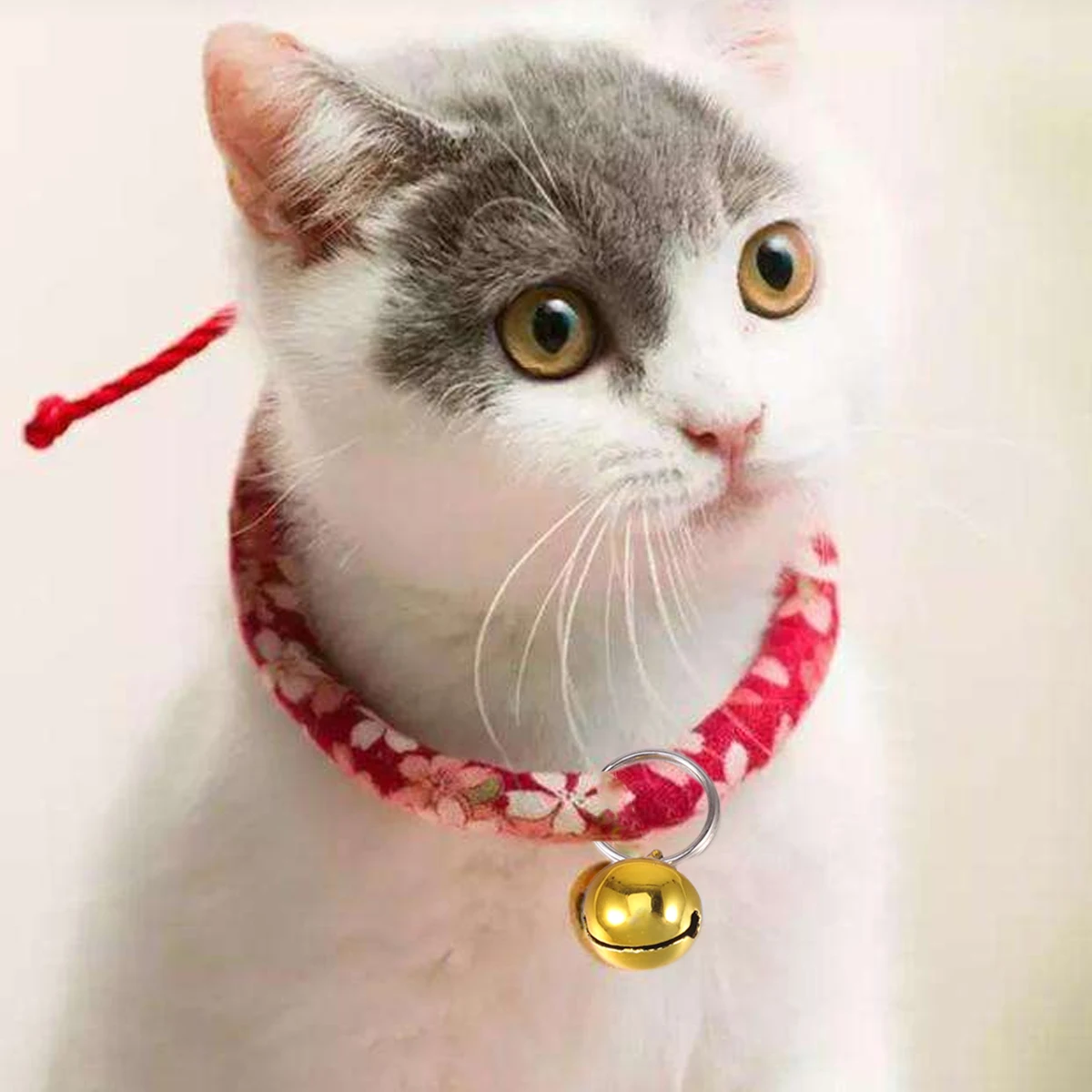 

12 pcs Pet Small Bells 14Mm Golden Silver Loose Jingle Beads For Cat Dog Collar Puppy Pet Accessories Craft Diy Party Decor