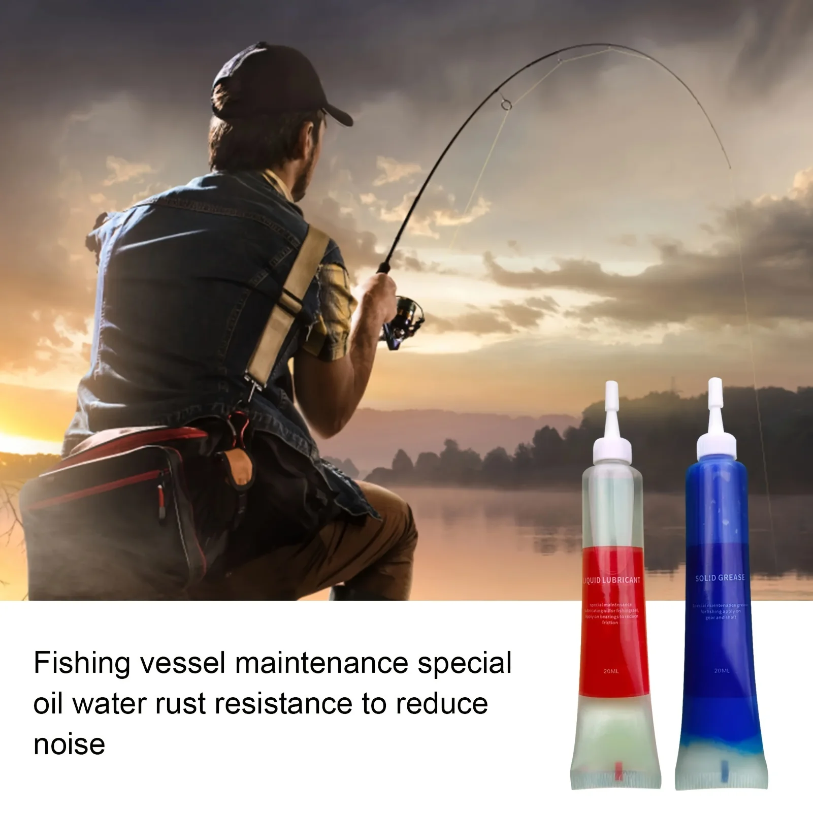 4pcs Fishing Wheel Maintenance Kit Fishing Reel Protective Grease + Lubricant Oil For Fishing Reel Bearing Maintenance Oil