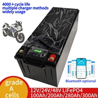 High-Capacity LiFePO4 Battery (12V/24V/48V, 100Ah-500Ah) - Perfect for Solar, Marine, Inverters, Golf Carts & Off-Grid Storage