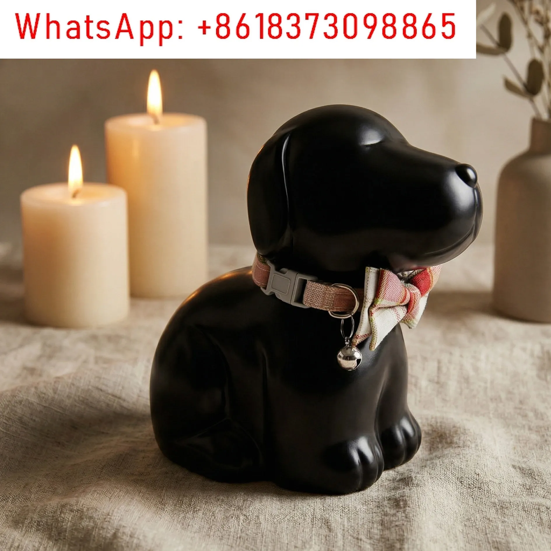 Ceramic pet urn dog death moisture-proof sealed jar hair memory commemoration