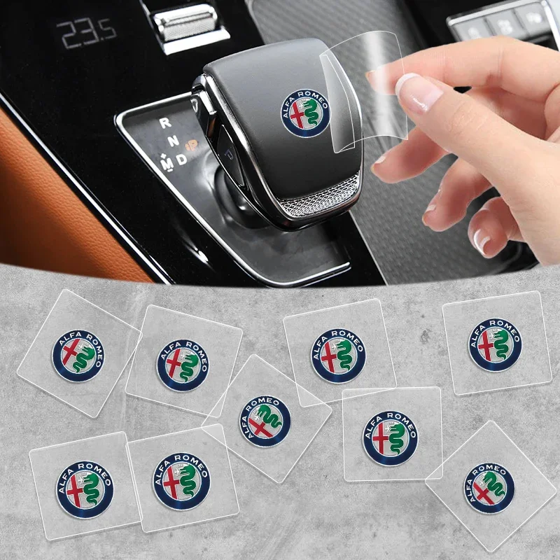 

2026 популярная автомобильная наклейка 1/2/5/10 шт. автомобильные наклейки эмблема авто декоративные наклейки для Alfa Romeo Giulia Stelvio Giulietta 156 159 147 Mito