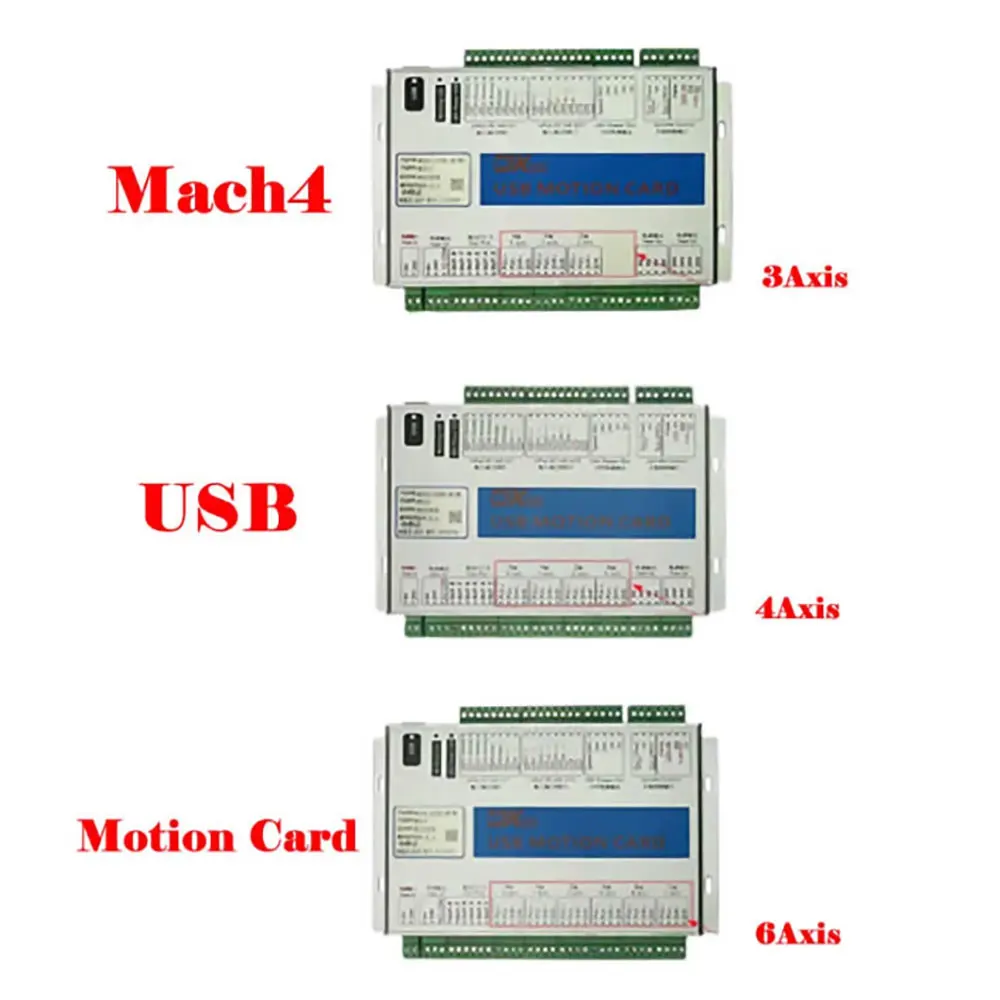 Scheda driver di controllo del movimento CNC Mach3 Mach4 da 2000 KHz Scheda breakout Porta USB e Ethernet a 3/4/6 assi per controller macchina CNC