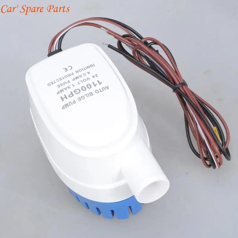 Y4UA Automatic Marine Water Pump 24V 1100GPH Bilge Pump for Boats Yachts