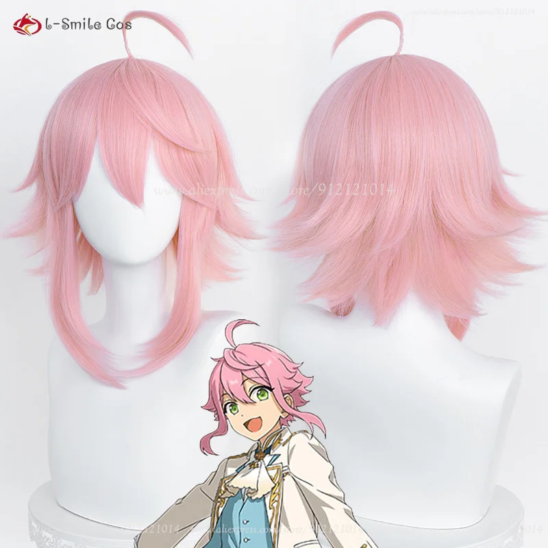 Pink Tori Himemiya Cosplay Peruca para Mulheres, ES Cosplay, Resistente ao Calor, Cabelo Sintético, Peruca Anime Bonito, Boné, 40cm