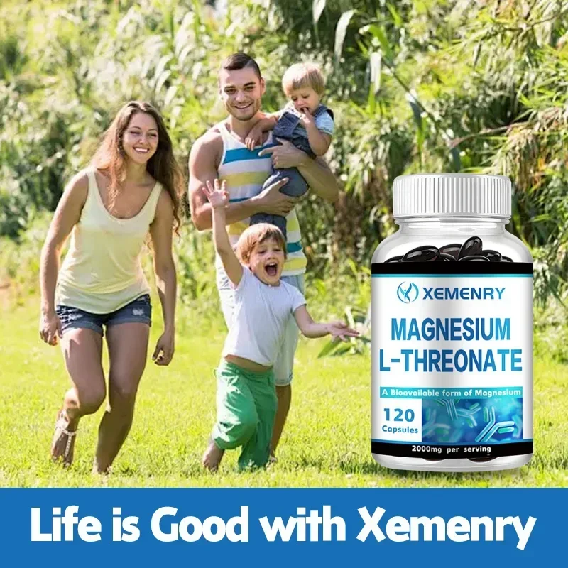 Magnesium L-Threonate - Promotes Brain Health, Improves Memory, Concentration and Cognition, and Boosts Neural Energy