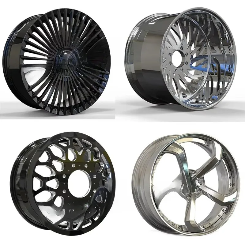 2/3 قطعة 22 24 26 بوصة رسم عجلة معدنية مزورة 26 بوصة حافة كروم Forcato عجلة تصميم الرسم #2