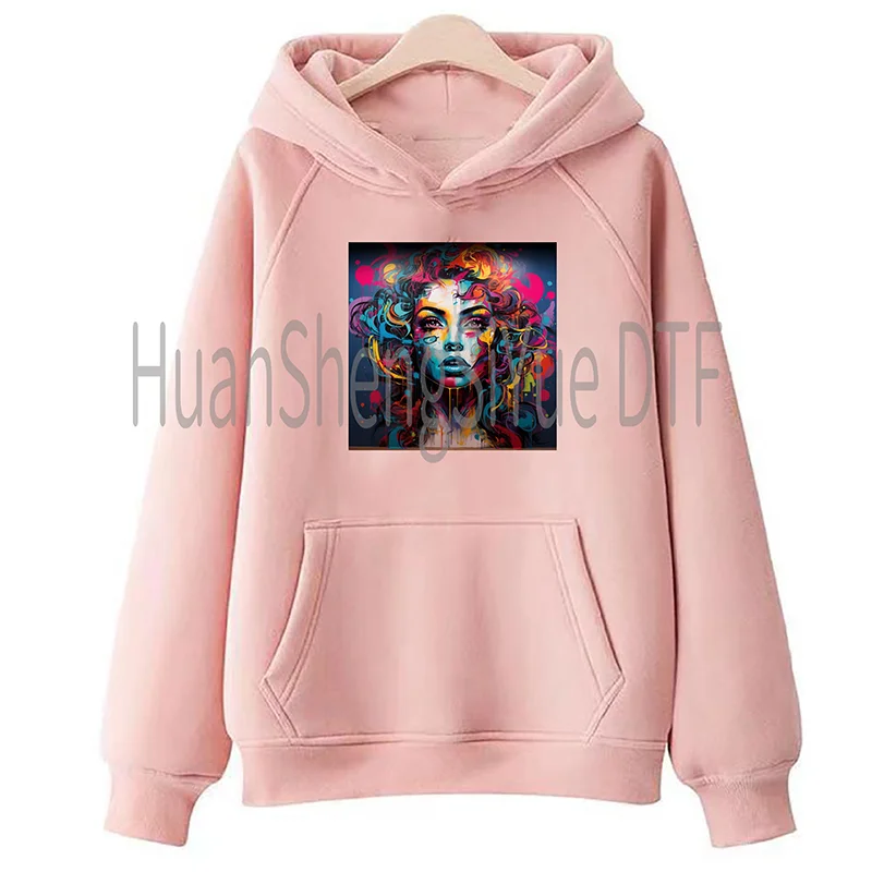 Graffiti Painted Pattern ips Fashion Iron Patch Clothing T-shirt DIY Hoodie Jacket Sticker DTF Patch Is Waterproof