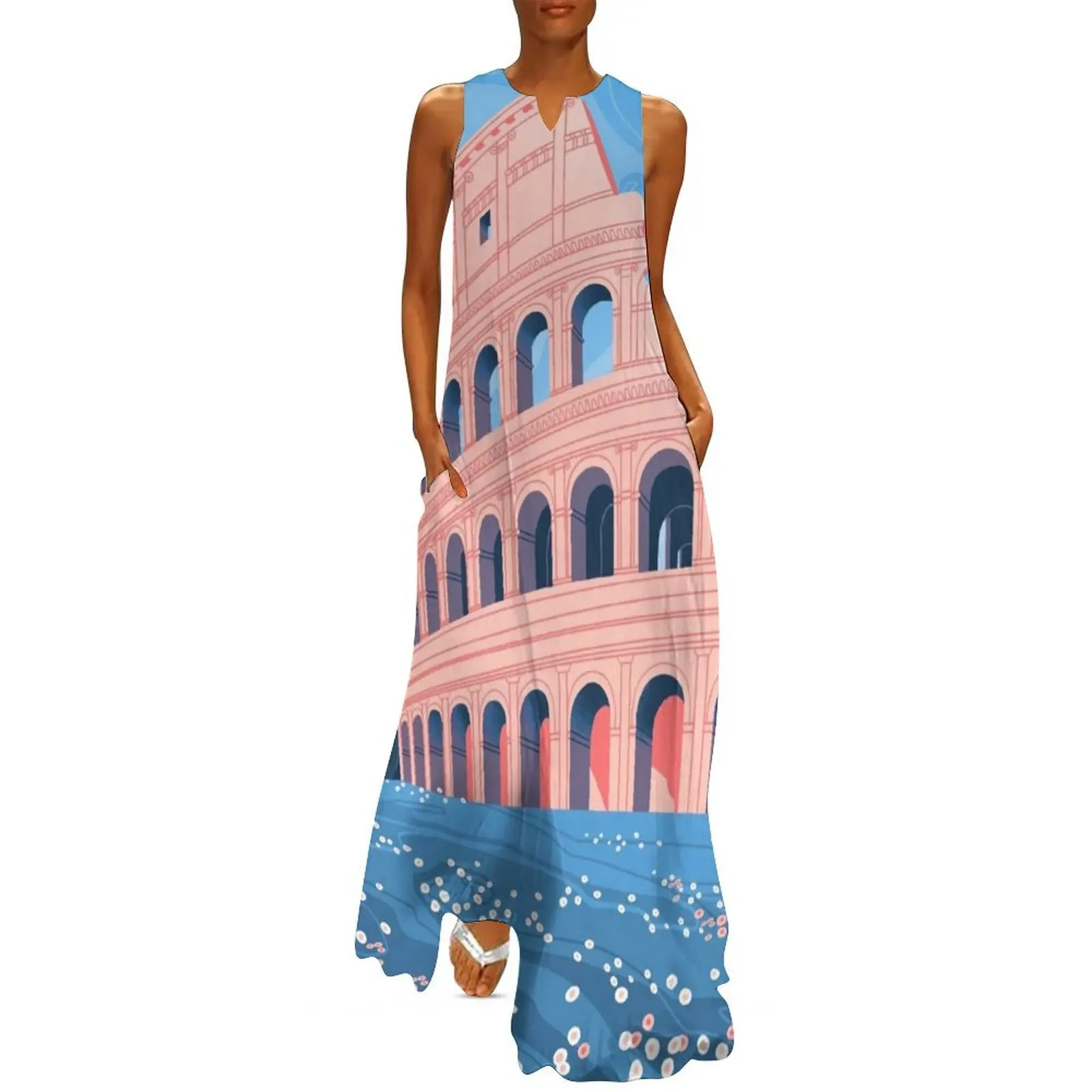 

May Colosseum Long Dress elegant guest wedding dress evening dress ladies