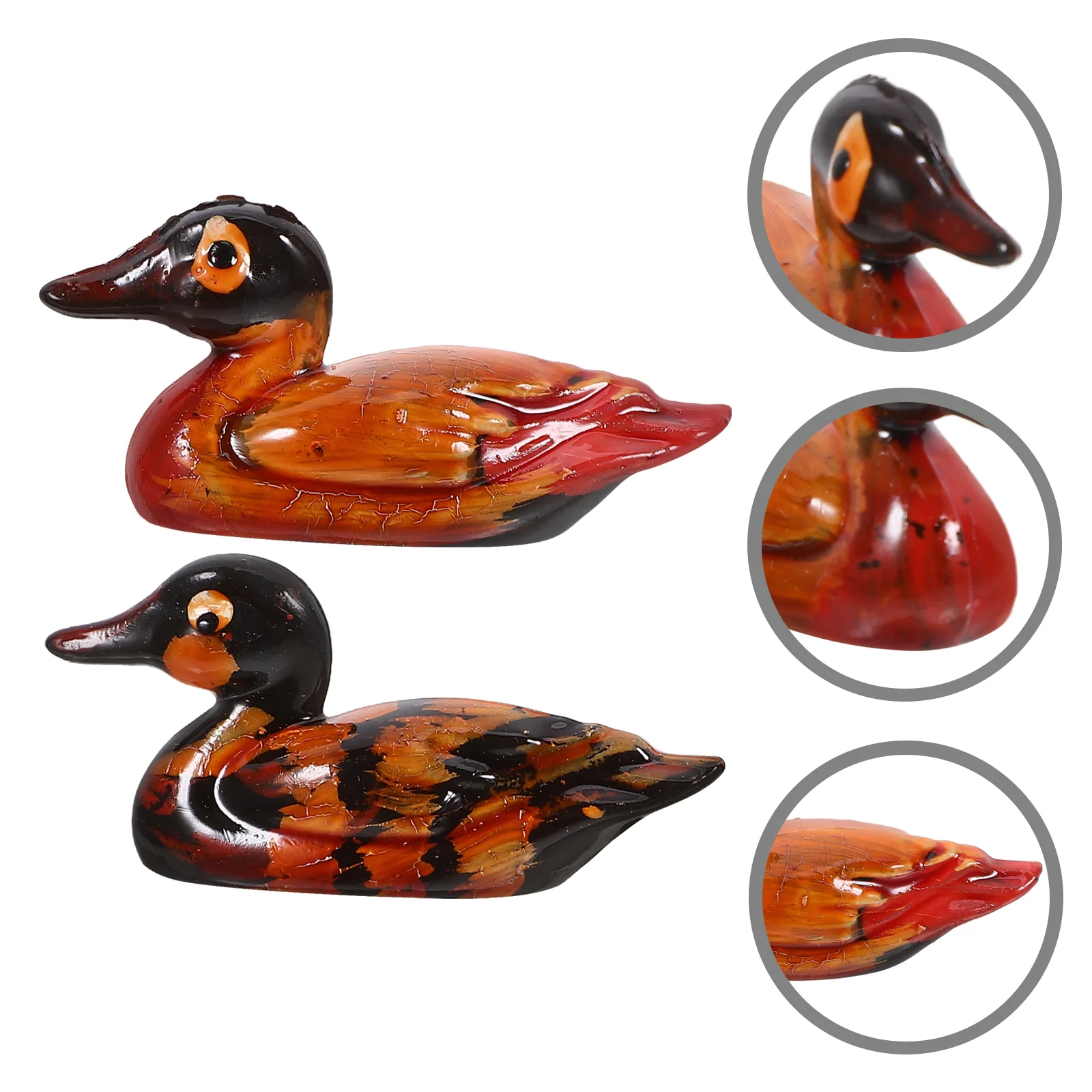 1 Pair Mandarin Ducks Lover Sculpture Resin Figurine Resin Mandarin Sculpture Wedding Mandarin Duck Model Wedding Mandarin Duck