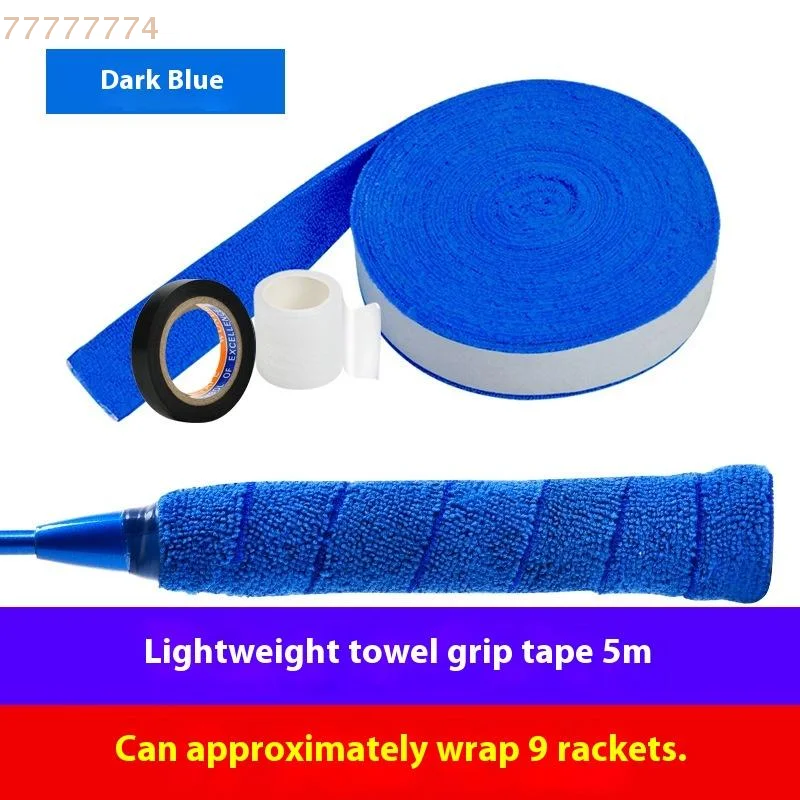 

1Set 5m/10m Towel Glue Grip Badminton Tennis Racket Overgrips Tape Racket Grip Grip Non-slip Tape Band Sweat Badminton