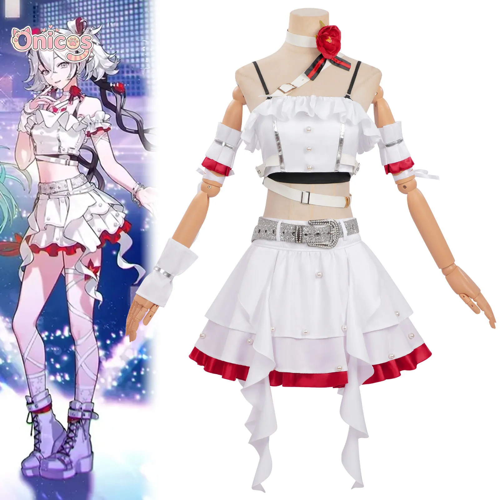 

Wuthering Waves‌ Camellya Cosplay Costume Solar5 Birthday Concert Outfit Women Dress Game Outfit Halloween Carnival Onicos