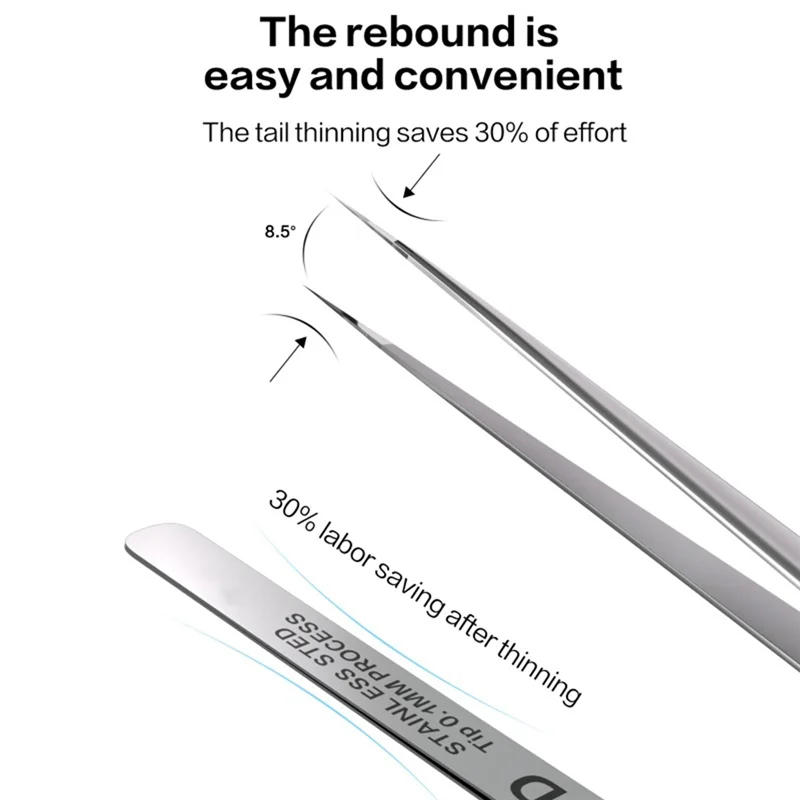 MOPHE-I2C NS(02-04) ملقط سلك طائر غير مغناطيسي من الفولاذ المقاوم للصدأ ملاقط من سبائك الفائقة أداة يدوية لإصلاح دائرة الهاتف