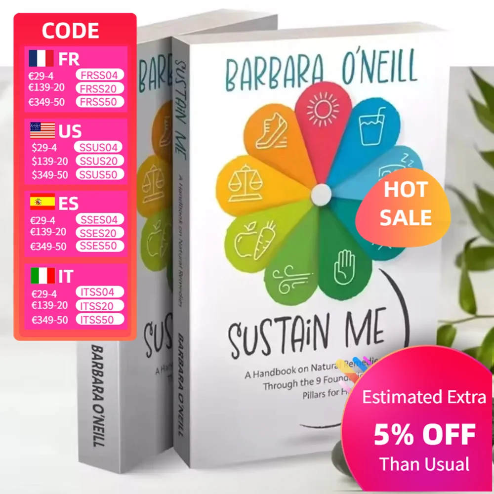 Sustain Me by Barbara O'Neill A Handbook of Natural Remedies The 9 Foundational Pillars for Health Guide Book in English